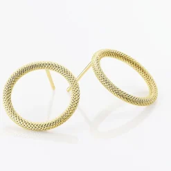 Boucles D'oreilles Pendantes Gracieuse Or Jaune