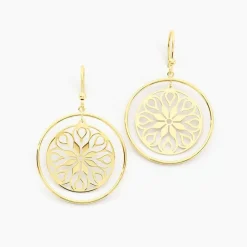 Boucles D'oreilles Pendantes Rosamund Or Jaune
