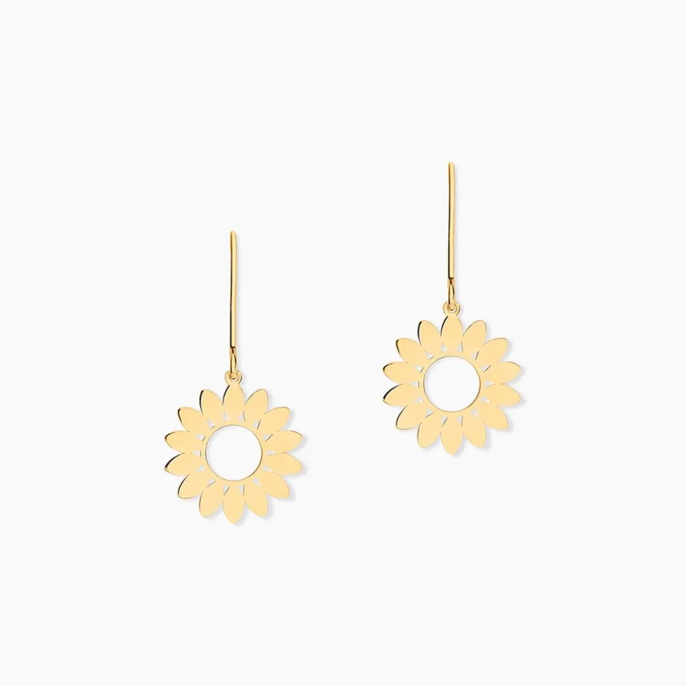 Boucles D'Oreilles Pendantes Hypatia Or Jaune