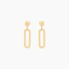 Boucles D'oreilles Pendantes Link Or Jaune