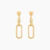 Boucles D'oreilles Pendantes Escape Or Jaune