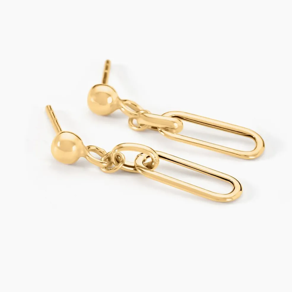 Boucles D'oreilles Pendantes Escape Or Jaune