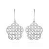 Boucles D'oreilles Pendantes Anya Or Blanc