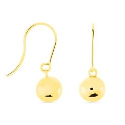 Boucles D'oreilles Pendantes Fidelia Boules Or Jaune