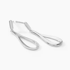 Boucles D'oreilles Pendantes Sila Argent Blanc