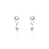 Boucles D'oreilles Pendantes Anilie Argent Blanc Perle D'imitation