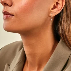 Boucles D'Oreilles Pendantes Marcelino Or Bicolore