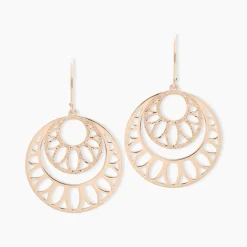 Boucles D'oreilles Pendantes Slorane Argent Rose
