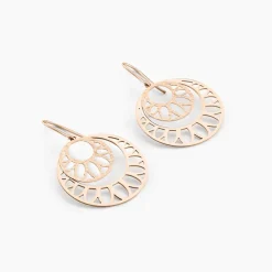Boucles D'oreilles Pendantes Slorane Argent Rose