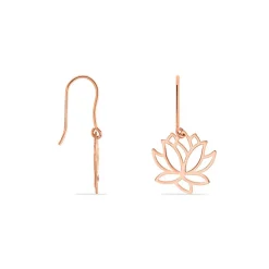 Boucles D'oreilles Pendantes Rosita Argent Rose