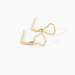 Boucles D'oreilles Pendantes Anne-maudae Pendantes Coeurs Or Jaune
