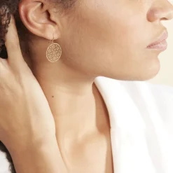 Boucles D'oreilles Pendantes Caterina Or Jaune