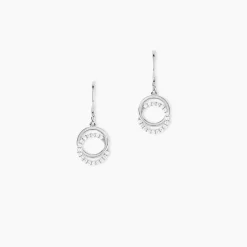 Boucles D'oreilles Pendantes Circus Argent Blanc Oxyde De Zirconium
