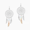 Boucles D'oreilles Pendantes Misalie Argent Blanc