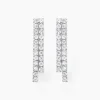 Boucles D'oreilles Pendantes Louann Argent Blanc Oxyde De Zirconium