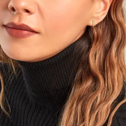 Boucles D'oreilles Pendantes Esmerald Rendez-vous Or Jaune Emeraude