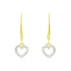 Boucles D'oreilles Pendantes Ursa Or Jaune Diamant