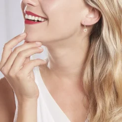 Boucles D'oreilles Pendantes Ursa Or Jaune Diamant