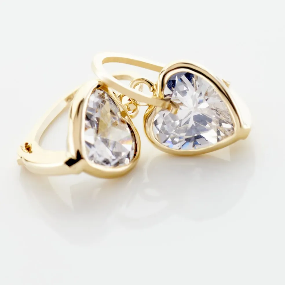 Boucles D'oreilles Pendantes Gredel Or Jaune Oxyde