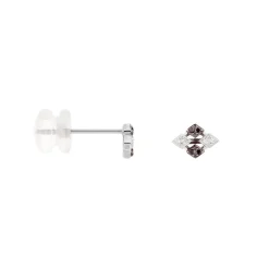 Boucles D'oreilles Pendantes Enid Or Blanc Diamant