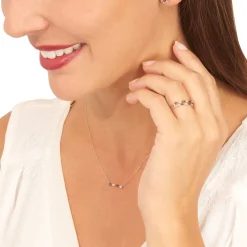 Boucles D'oreilles Pendantes Enid Or Blanc Diamant