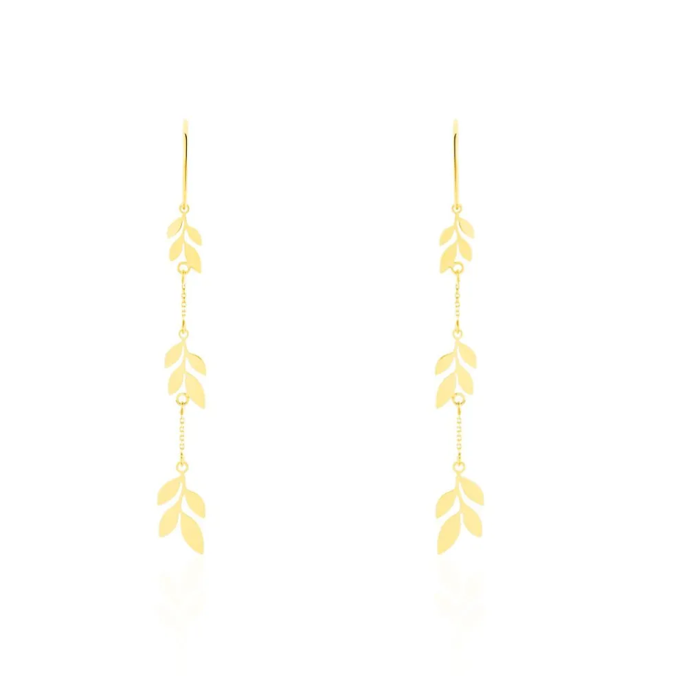 Boucles D'oreilles Pendantes Edinna Or Jaune