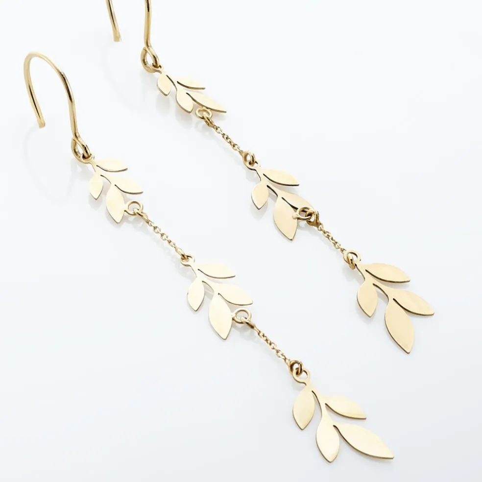 Boucles D'oreilles Pendantes Edinna Or Jaune
