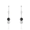 Boucles D'oreilles Pendantes Lucia Cera Argent Blanc Perle De Culture