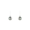 Boucles D'oreilles Pendantes Elitivae Or Blanc Perle De Tahiti