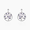Boucles D'oreilles Pendantes Venka Argent Blanc Oxyde De Zirconium
