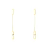 Boucles D'oreilles Pendantes Minimalist Chic Or Jaune Oxyde