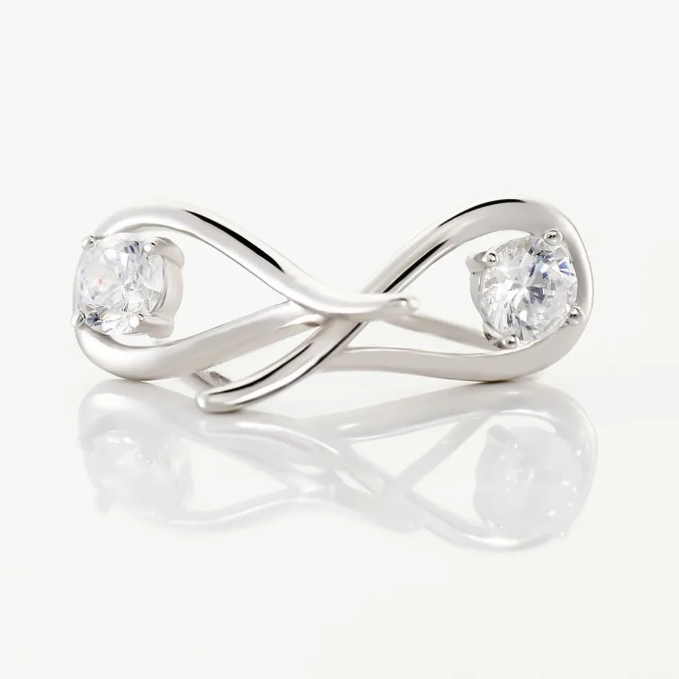 Boucles D'oreilles Pendantes Paloma Argent Blanc Oxyde De Zirconium