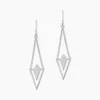 Boucles D'oreilles Pendantes Tylee Argent Blanc