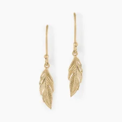 Boucles D'oreilles Pendantes Hanae Plaqué Or Jaune