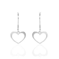 Boucles D'oreilles Pendantes Cosima Argent Blanc
