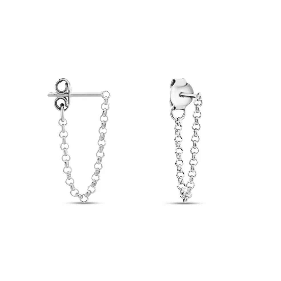 Boucles D'oreilles Pendantes Argent Leent