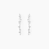 Boucles D'oreilles Pendantes Ellyn Argent Blanc Oxyde De Zirconium