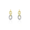 Boucles D'oreilles Pendantes Margane Or Jaune Diamant