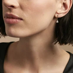 Boucles D'oreilles Pendantes Pear C Or Jaune Diamant