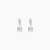 Boucles D'oreilles Pendantes Marie-helena Argent  Oxyde De Zirconium