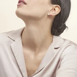 Boucles D'oreilles Pendantes Marie-helena Argent  Oxyde De Zirconium