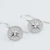 Boucles D'oreilles Pendantes Apollinaris Argent Blanc Oxyde