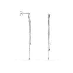 Boucles D'oreilles Pendantes Giorgia Argent Blanc