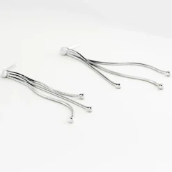 Boucles D'oreilles Pendantes Giorgia Argent Blanc