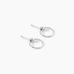 Boucles D'oreilles Pendantes Tatyanna Argent Blanc