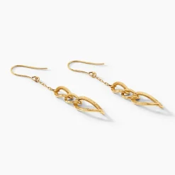 Boucles D'oreilles Pendantes Oralee Or Jaune