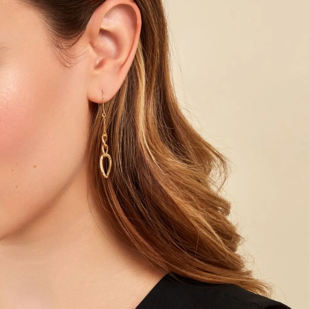 Boucles D'oreilles Pendantes Oralee Or Jaune