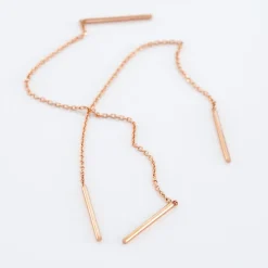 Boucles D'oreilles Pendantes Pink Or Rose