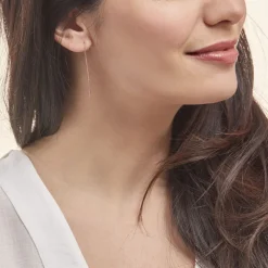 Boucles D'oreilles Pendantes Pink Or Rose