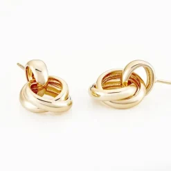 Boucles D'oreilles Pendantes Plaqué Or Jaune Alfonsina